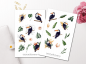 Preview: Toucan Sticker Set